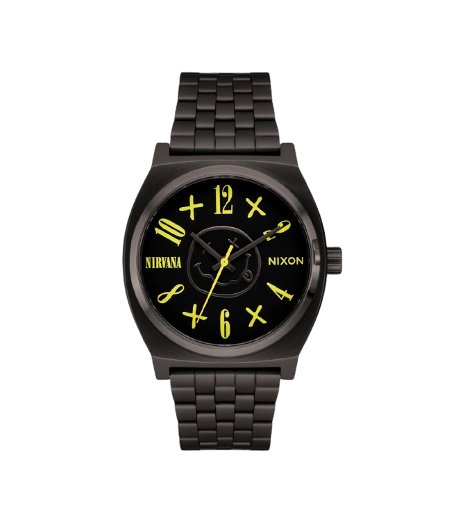 Reloj NIXON Nirvana Time Teller - Black nirvana smiley face