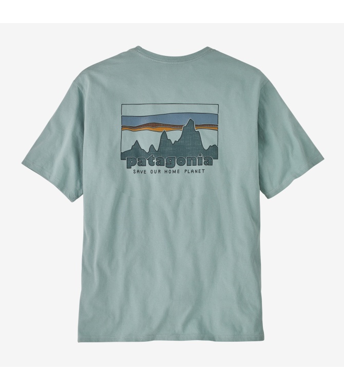 Camiseta PATAGONIA M'S '73 Skyline Organic-Thermal Blue