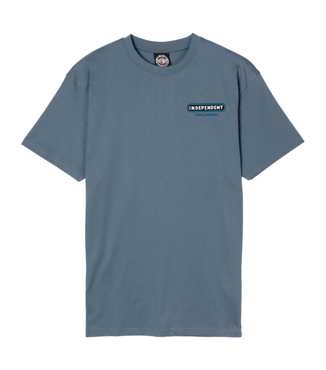 Camiseta INDEPENDENT Itc Stained T-Shirt-Slate Blue