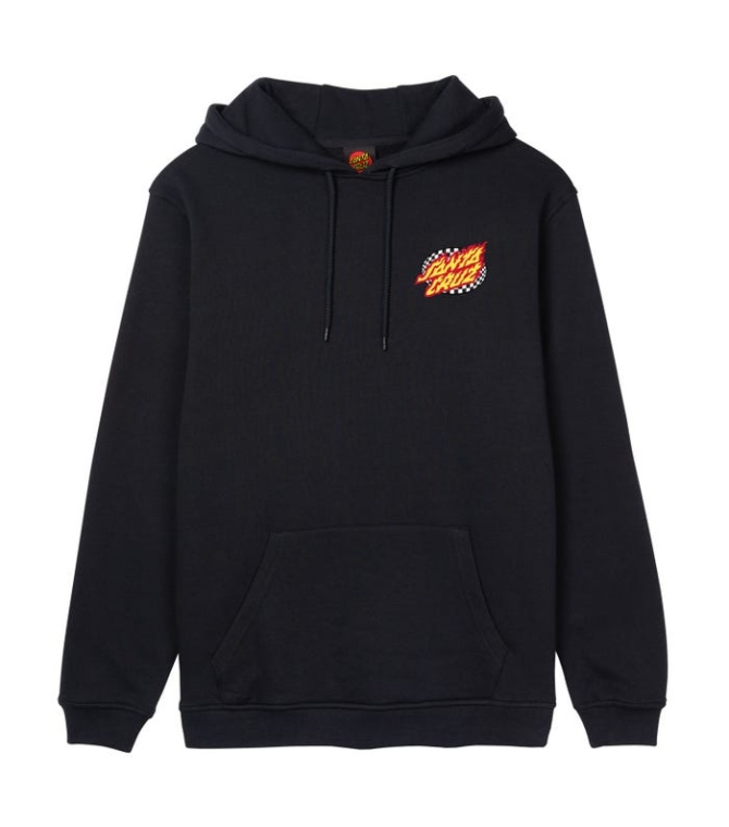 Sudadera SANTA CRUZ Goal Flame Hood-Black