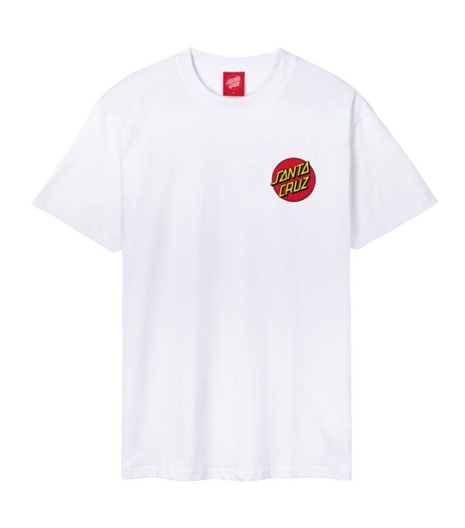 Camiseta SANTA CRUZ Classic Dot Chest T-Shirt-White