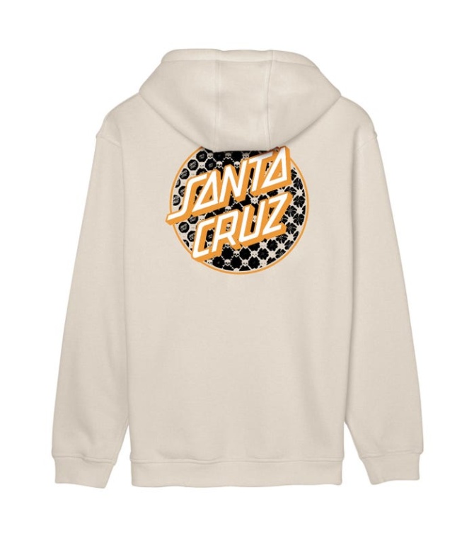 Sudadera SANTA CRUZ Meyer Freestyle Dot Hood-Chalk