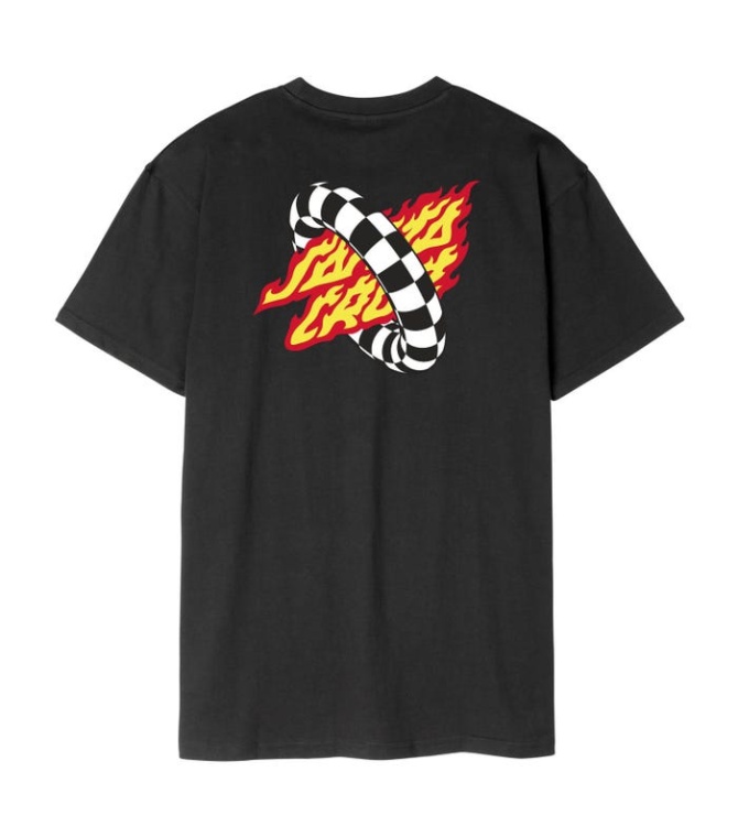 Camiseta SANTA CRUZ Goal Flame T-Shirt-Black