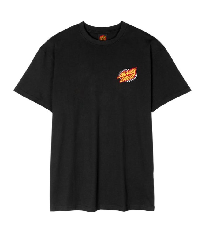 Camiseta SANTA CRUZ Goal Flame T-Shirt-Black