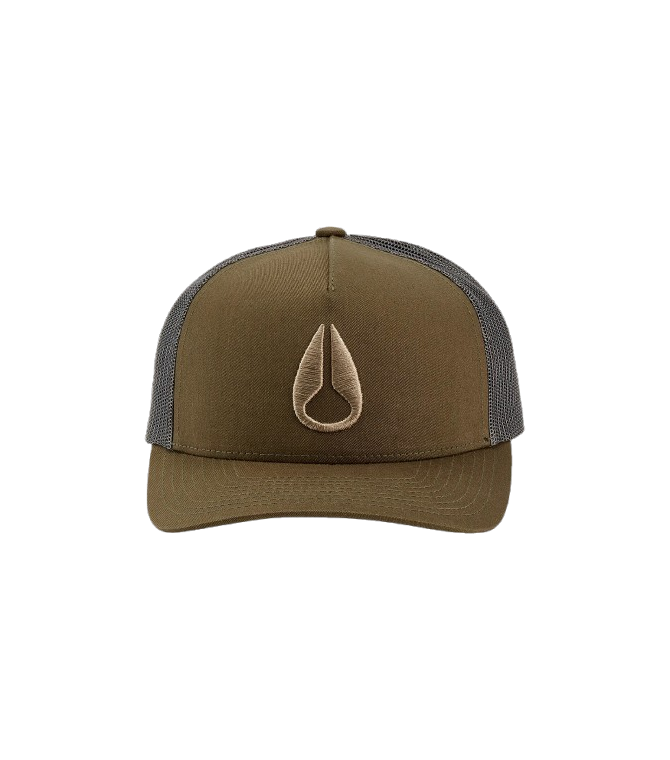 Visera NIXON Iconed Trucker-Dark Olive