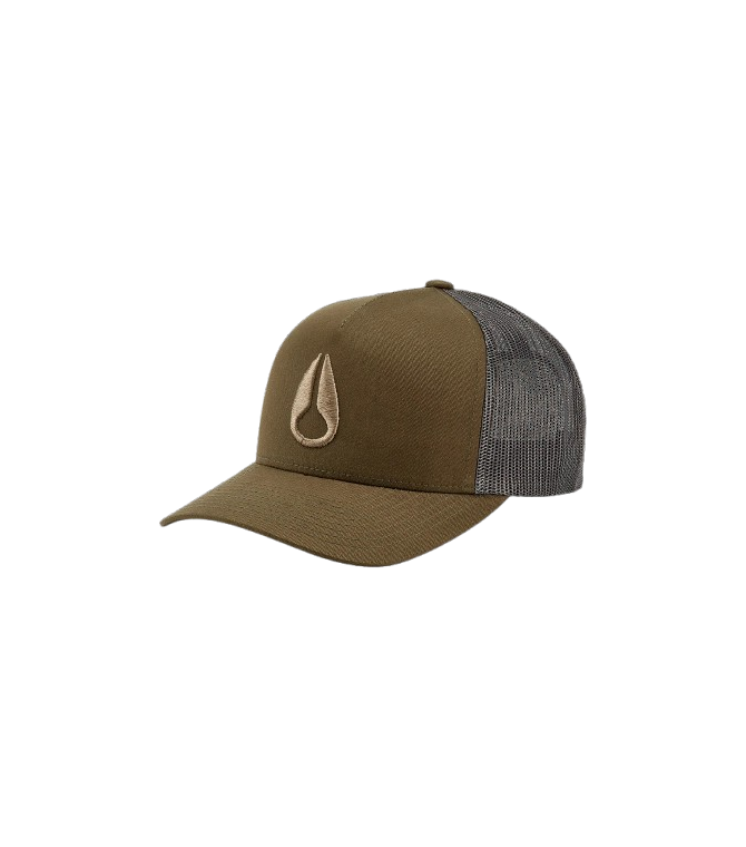 Visera NIXON Iconed Trucker-Dark Olive