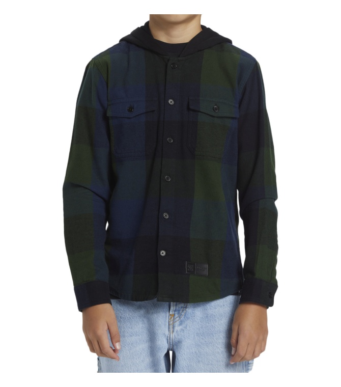 Camisa Dc Ruckus  Wvtp Xkgb-Black/Green/Blue - Combo