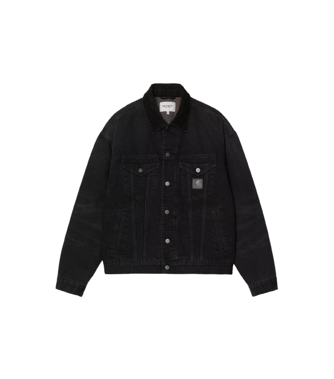 Chaqueta CARHARTT WIP Dayton Trucker Jacket-Black / Black Stone Canvas