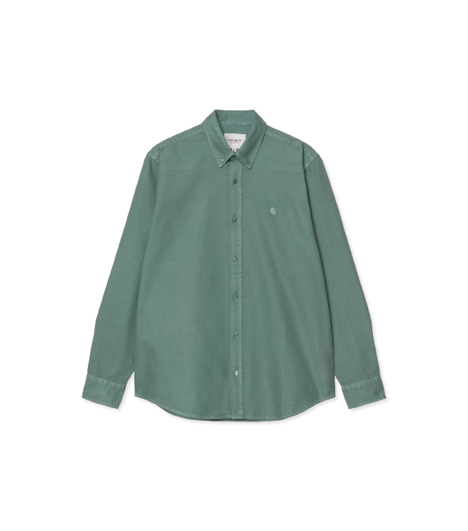 Camisa CARHARTT WIP Bolton Shirt Cotton-Silver Pine Garment Dyed