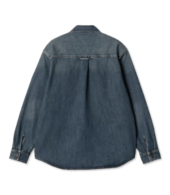 Camisa CARHARTT WIP Lincoln Shirt Jac-Blue Worn Used Wash