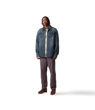 Camisa CARHARTT WIP Lincoln Shirt Jac-Blue Worn Used Wash