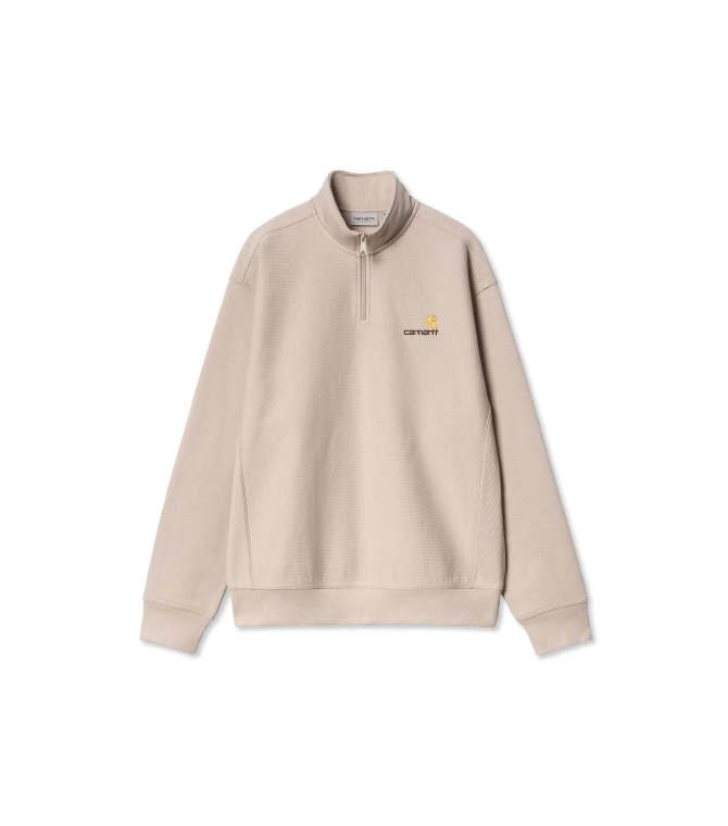 Sudadera CARHARTT WIP Half Zip American Script-Fleur De Sel