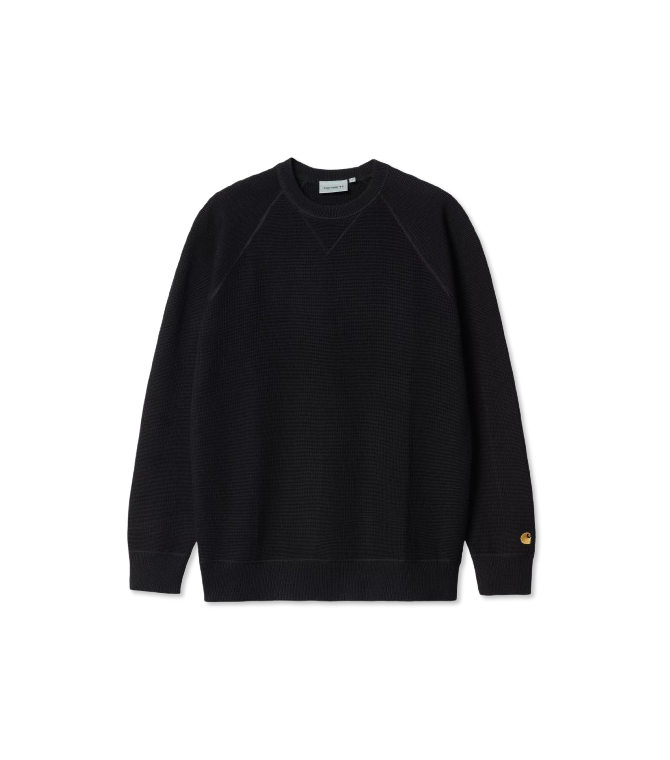 Jersey CARHARTT WIP Chase Sweater-Gauge Black / Gold