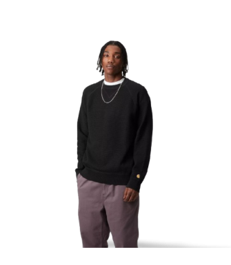 Jersey CARHARTT WIP Chase Sweater-Gauge Black / Gold