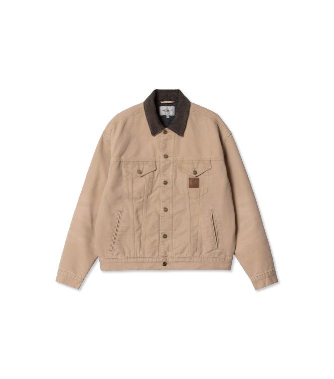 Chaqueta CARHARTT WIP Dayton Trucker Jacket-Dusty H Brown / Tobacco Stone Canvas