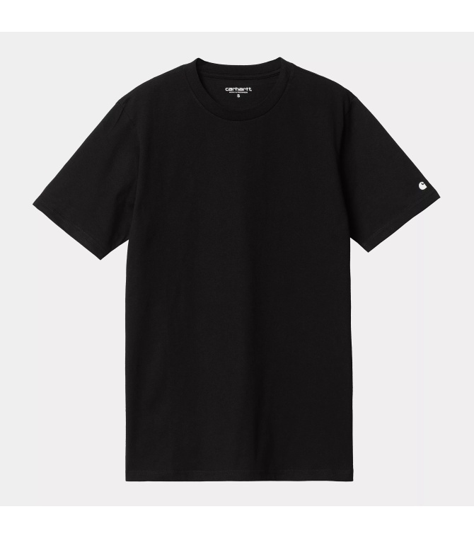 Camiseta CARHARTT WIP Base T-Shirt Cotton Single Jersey-Black/White