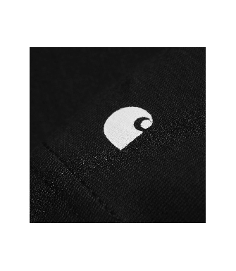 Camiseta CARHARTT WIP Base T-Shirt Cotton Single Jersey-Black/White