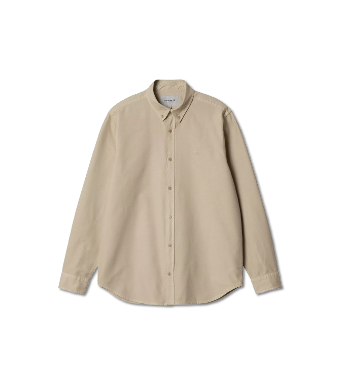 Camisa CARHARTT WIP Bolton Shirt Cotton-Fleur De Sel Garment Dyed