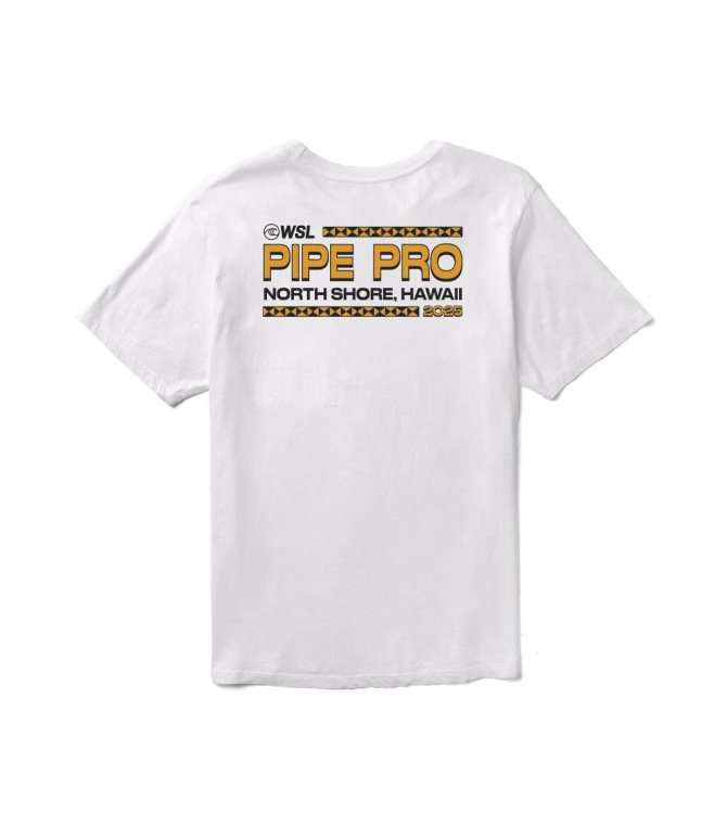 Camiseta VISSLA Smu Pipe Pro Stacked Ss Tee-White