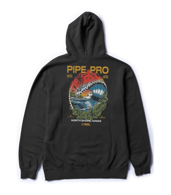 Sudadera VISSLA Smu Pipe Pro 2025 Hooded Fleece-Black