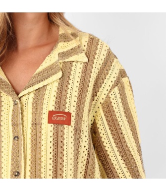 Camisa OXBOW Crochet-Camel