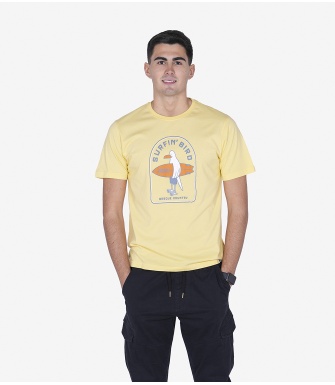 Camiseta STYLING Bird-Yellow