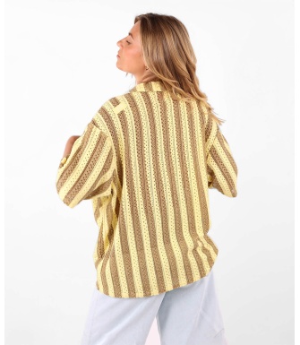 Camisa OXBOW Crochet-Camel