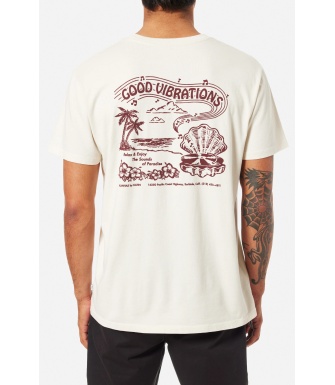 Camiseta KATIN USA Vibrations Tee-Vintage White
