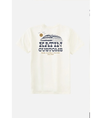 Camiseta KATIN USA Drainer Tee-Vintage White