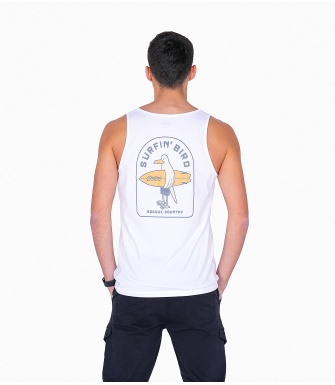 Camiseta STYLING Bird-Blanco