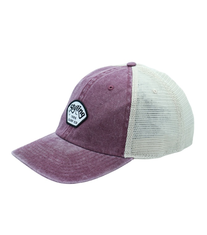 Visera STYLING Gorra Rejill Lavado Piedra - Burdeos lav