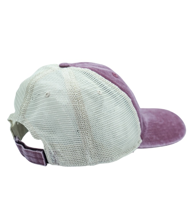 Visera STYLING Gorra Rejill Lavado Piedra - Burdeos lav
