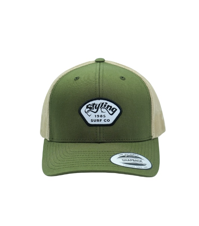 Visera STYLING Gor Reji Vis Curv Class Snapb - Verde army/beige