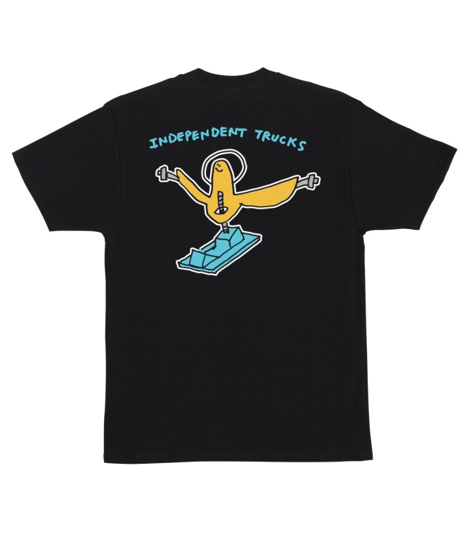Camiseta INDEPENDENT Gonz Hanger S/S Heavyweight T-Shirt-Black
