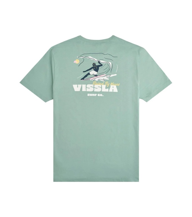 Camiseta VISSLA Sunset Wave Tee - Jade
