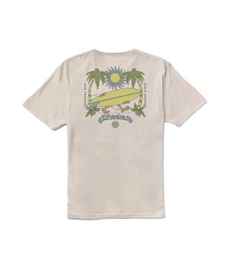 Camiseta VISSLA Out There Organic - Bone