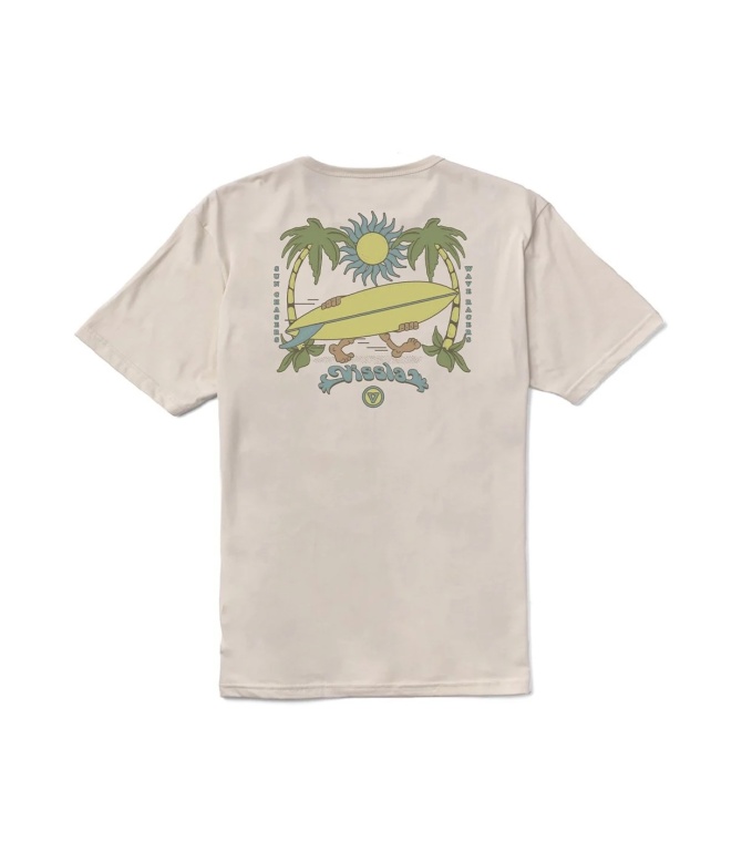 Camiseta VISSLA Out There Organic - Bone