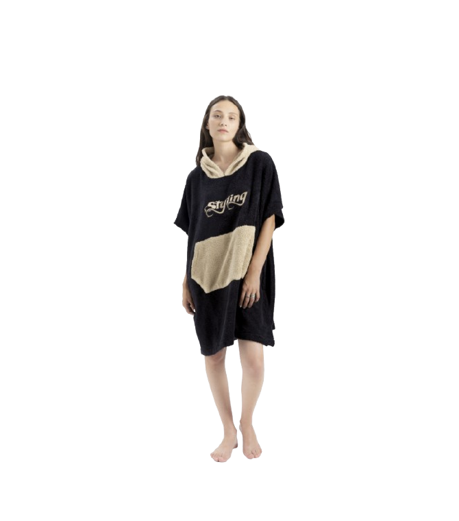 Ponchos STYLING Bordado - Negro/earth