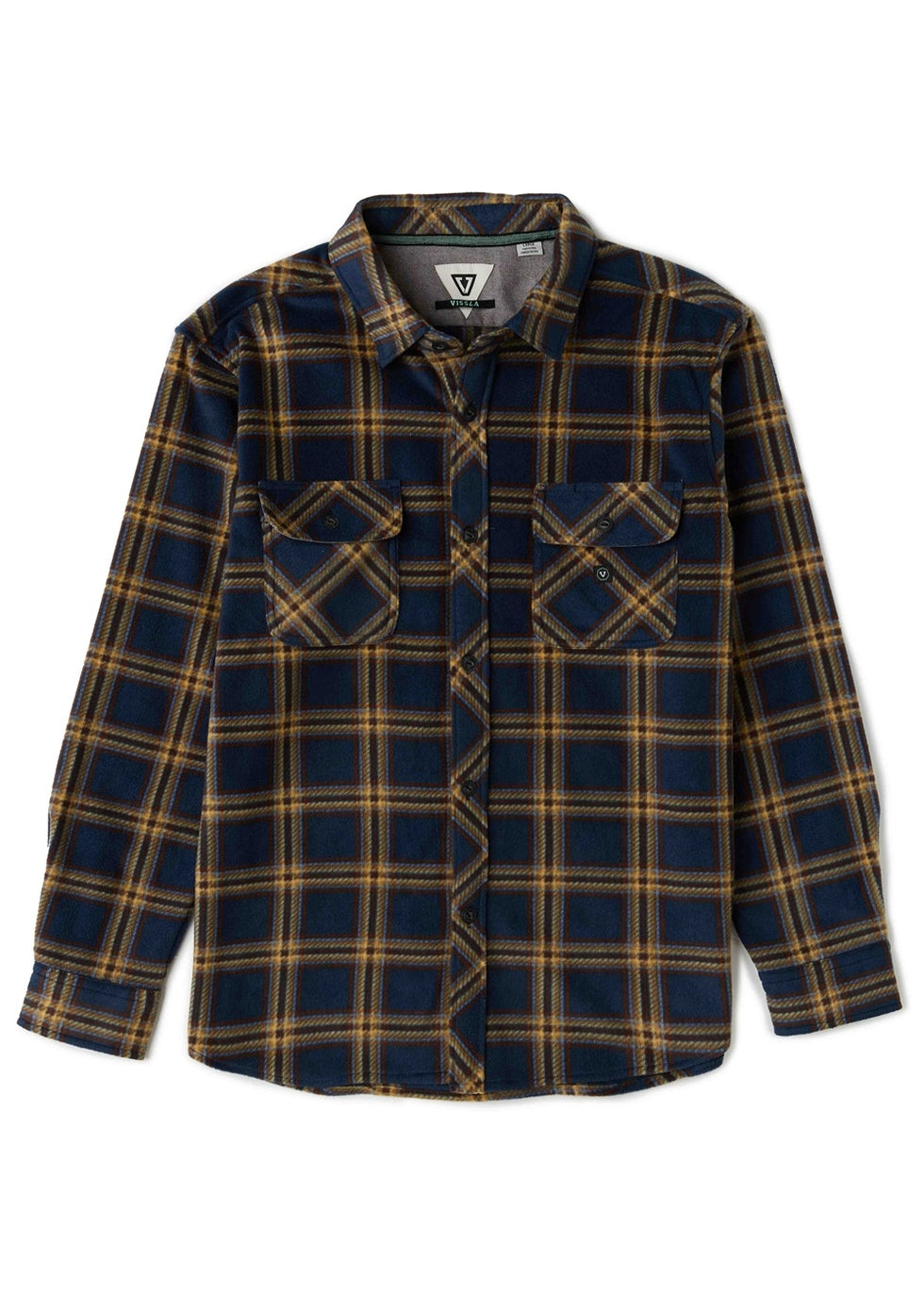 Camisa Vissla Eco-Zy Polar Flannel - dark naval
