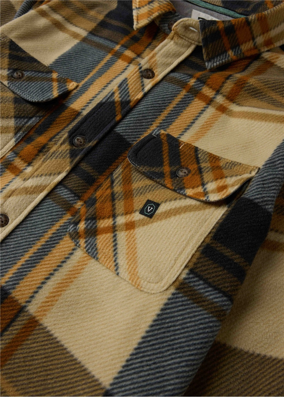 Camisa Vissla Eco-Zy Polar Flannel - dune loading=