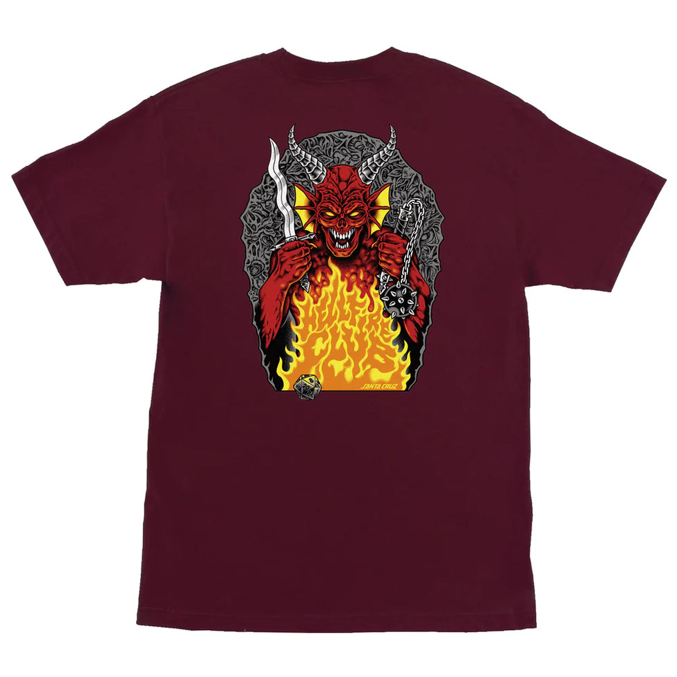 Camiseta Stranger Things Hellfire Pit - maroon loading=