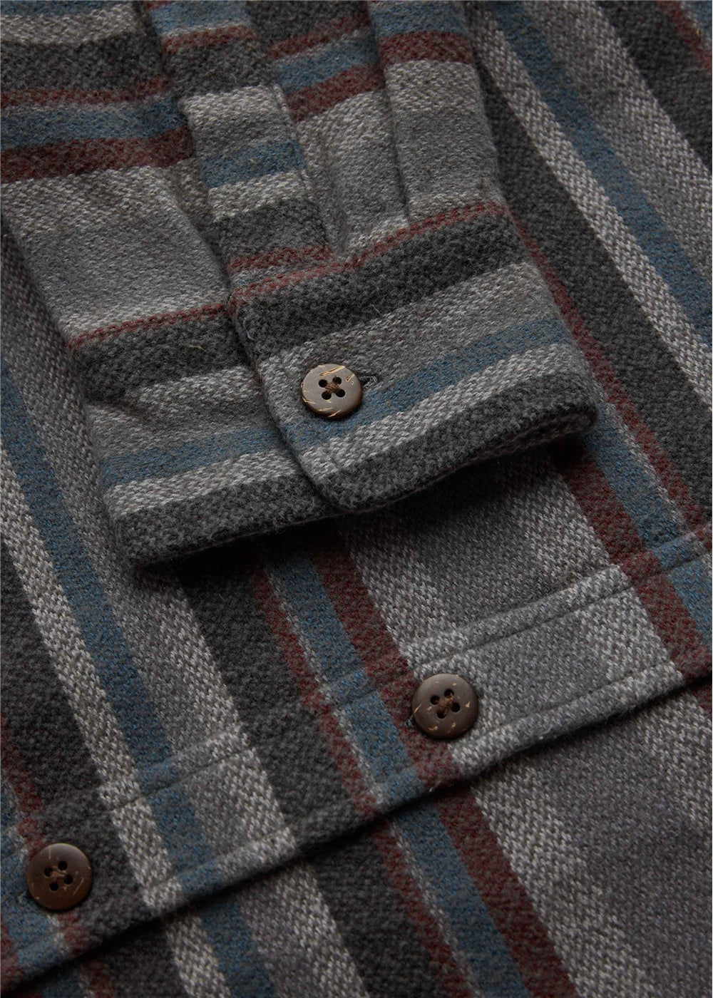 Camisa Vissla Descanso Heavy Flannel - dark grey