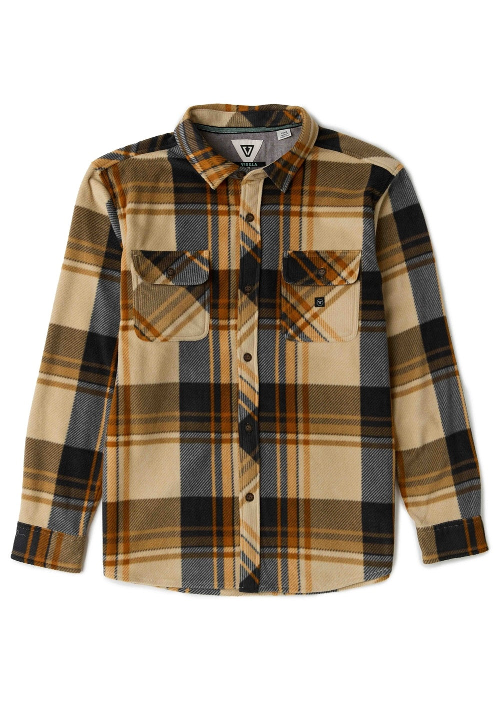 Camisa Vissla Eco-Zy Polar Flannel - dune