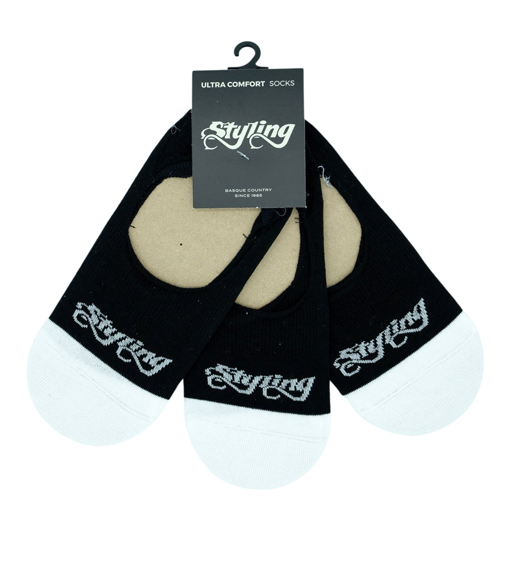 Calcetín Styling Pinkies Pack Negro - Negro