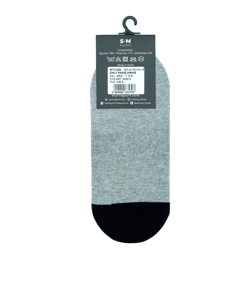 Calcetín Pinkies Gris - Gris