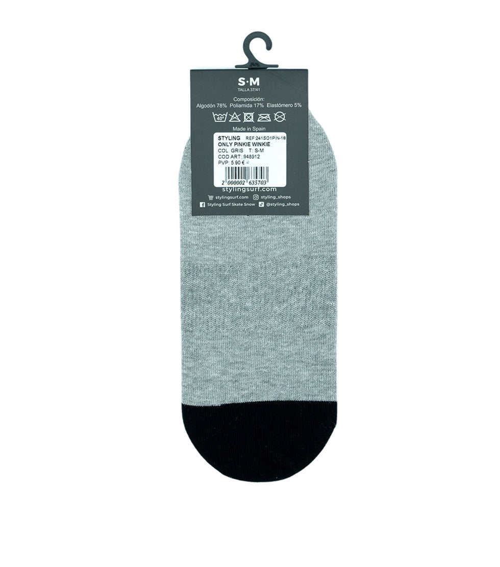 Calcetín Pinkies Gris - Gris loading=