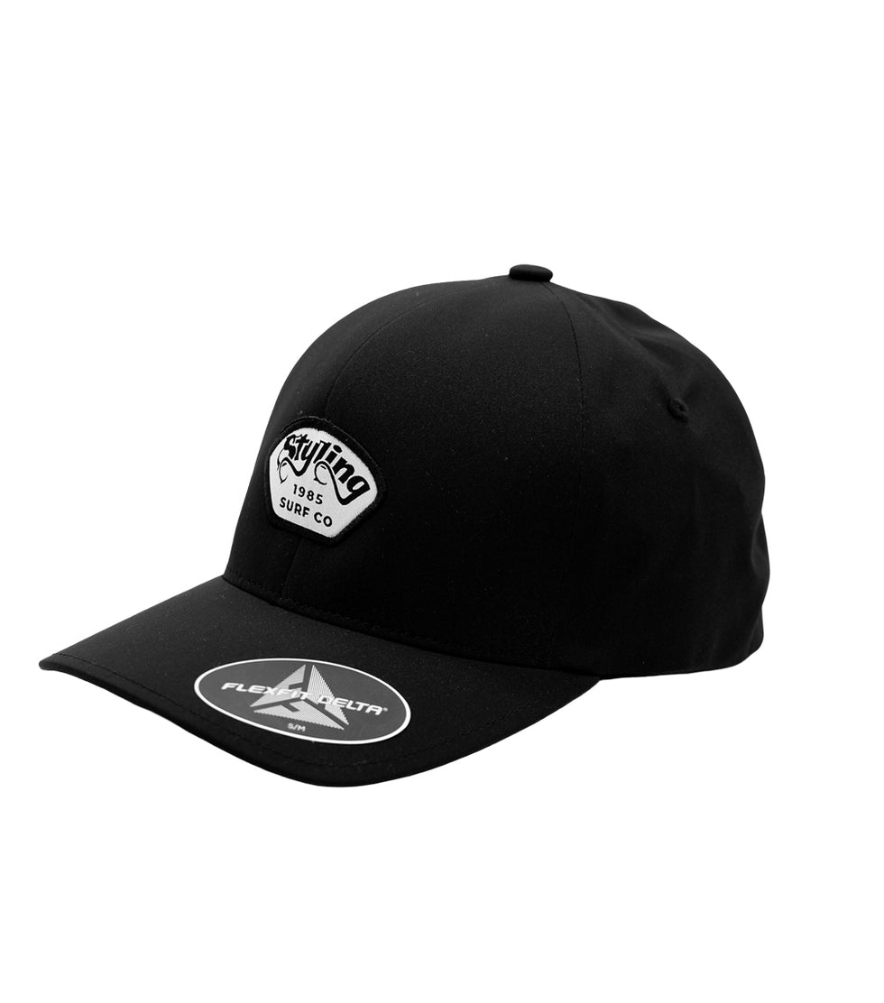 Gorra Styling Surf Co Patch Sin Costuras - Negro loading=