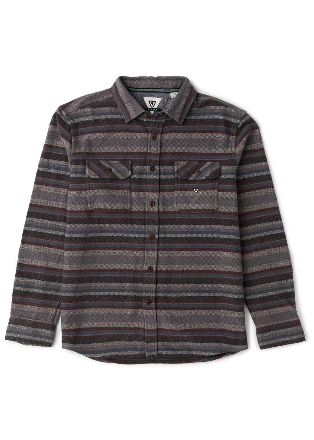 Camisa Vissla Descanso Heavy Flannel - dark grey