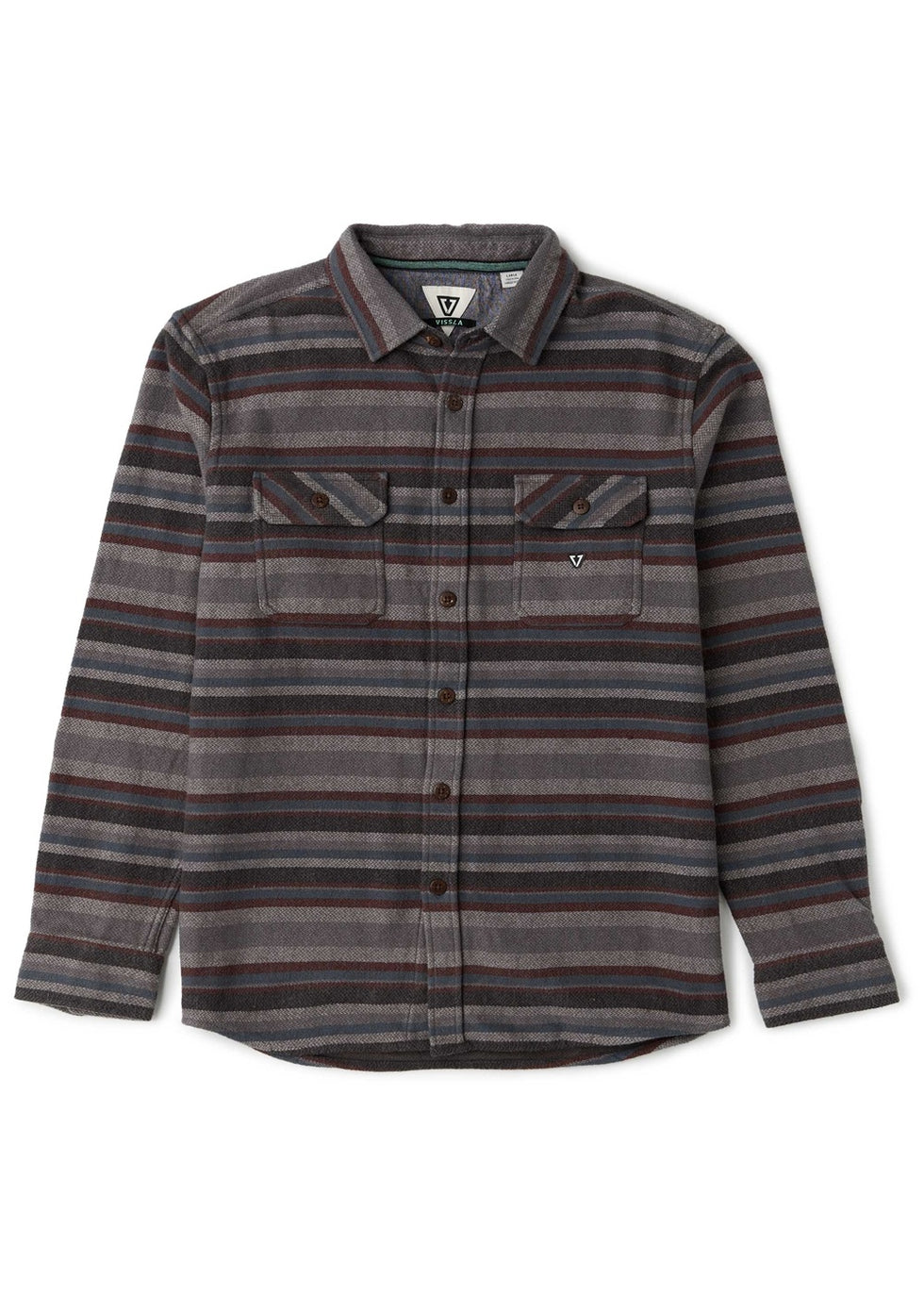 Camisa Vissla Descanso Heavy Flannel - dark grey
