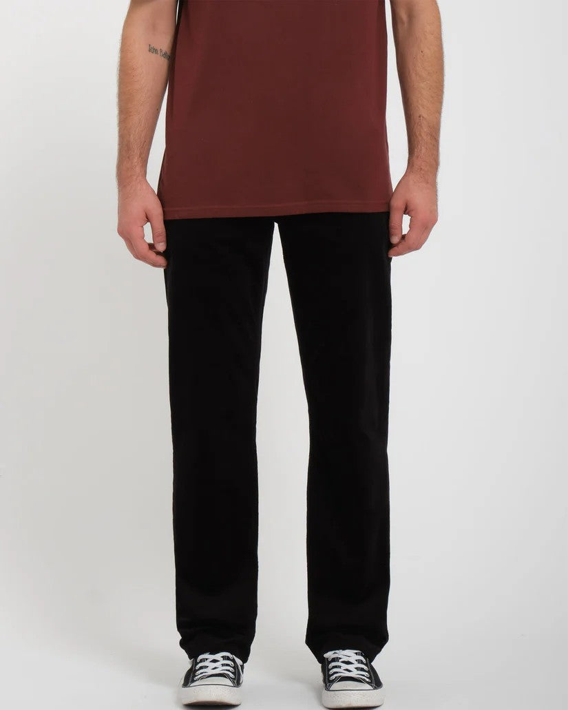 Pantalon volcom solver 5 pocket cord - black